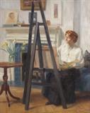 Frederick T. Weber, New York, 1883-1956, Woman at an Easel, 1916 
