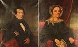 American School, c. 1830, Pair of Pendant Portraits of a New York Couple
