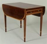 Federal Satinwood Inlaid Pembroke Table, Probably Salem, Mass., Late 18th C.