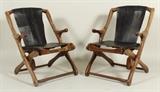 Pair of Don S. Shoemaker Cocobolo "Sling" Folding Chairs, Mexico, c. 1960