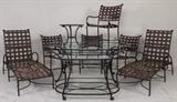  	Group of 9-Pcs. Brown Jordan "Florentine" Patio Furniture, American, 20th C.