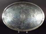 Gustavus Byrne, George III Sterling Silver Oval Footed Tray, Dublin, 1803 