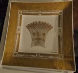 Large authentic Georges Briard "Wheat" Plate