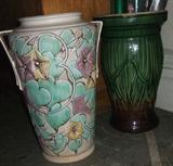 Rare! Vintage authentic Roseville 14" tall Morning Glory Urn Vase