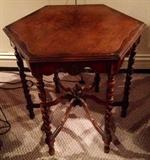 Vintage hexagon table