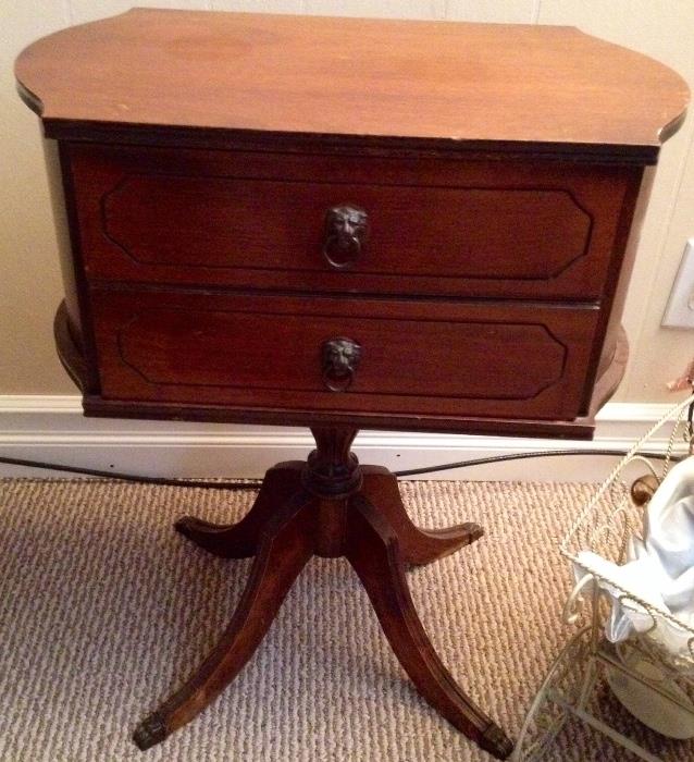 Nice sewing cabinet w/lions handle
