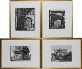 Lot#2066, LUIGI ROSSINI, ETCHINGS, 4, 14" X 18" TO 21" X 18", FROM "VEDUTE DI ROMA"Plates:  T.73, 1819, "Tempio della Pace"; T.93, 1819, "Portici d' Ottavia"; T.50, 1820, "Casa di Cola" and T.32, 1820, "Arco di Druso".  Each framed.