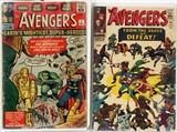 Lot#370, AVENGERS COMIC BOOKS WITH PLASTIC DUST JACKETS, #1 AND #24, 2 PCS.,Good Condition.