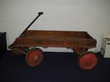 Early original Detroit Newspaper wagon