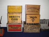advertising crates with bottles