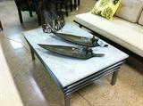 Modern slate top coffee table