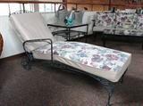 Vintage wrought iron lounge