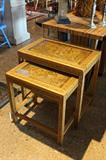 Oriental style nesting tables