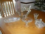 Selection of cut glass: vintage and current