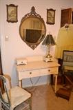 Chippy paint vanity with matching chair