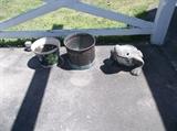 COPPER POT AND FROG