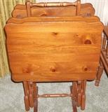 SOLID PINE TV TRAYS