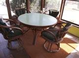 PATIO TABLE AND 4 CHAIRS