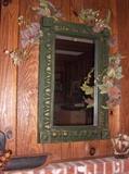 QUAINT MIRROR. NOTE THE PANELING AGAIN