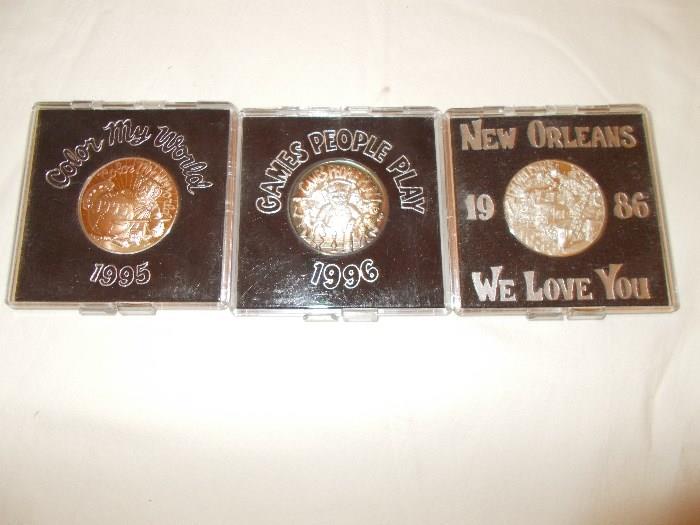 3 more Krewe of Bacchus coins - many more!