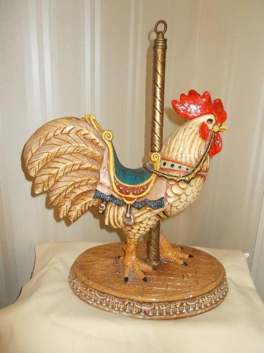 Rooster "carousel"...approximately 15" tall