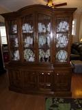 ETHAN ALLEN HUTCH - 60" WIDE - 80" TALL 17" DEEP - THREE SHELVES - IN GREAT SHAPE 