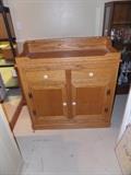 VERY NICE OAK DRY SINK - 