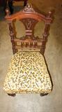 Antique German hand carved chair
