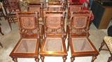 6 Parlor / Dining Room Cane Backed Chairs