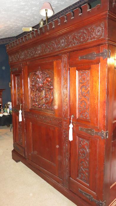 Antique German era armoire  (Huge in scale)