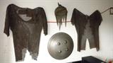 Early Military gear, helmet & shield......They are magnificent in person