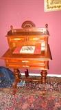 Antique German / European hand carved ladies writing desk