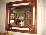 Vintage Mirror/Curio Shelf