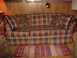 Plaid sofa
