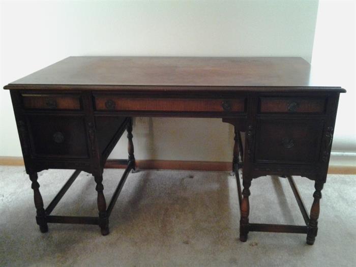 Antique desk with beautiful grain and detail