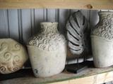 NICE POTTERY AND HOME DECORATING ITEMS. INCLUDING 20 PICTURES