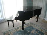WM KNABE IN BLACK BABY GRAND.. IN EXC. CONDITION. WITH AUTO PLAYER