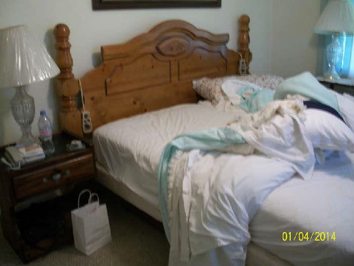 King bed with adjustable mattresses.