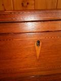 Detail of antique dresser, note inlay