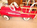 1950s fully restored pedal car firetruck