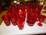 Red glassware