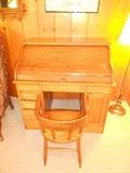 Oak roll top desk, belonged to Burt Hunter, founder of Tennessee Walking Horse Breeder's Association. Used by him as first president and early leader of organization.