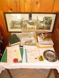 Tennessee Walking Horse framed pictures of Hunter's Allen, other horses and other ephemera, several issues of the Voice  