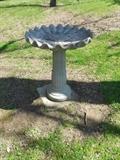 Concrete bird bath