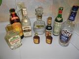 Vintage liquor bottles
