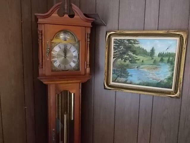 Grandmother clock and art