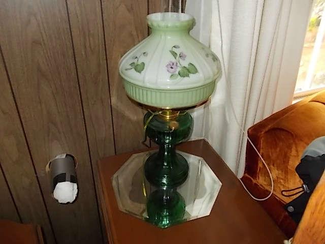 One of a matching pair of lamps.