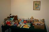 Stuffed Animals and many childrens books from the 1950's to current. Including many cute childrens story and coloring books (not shown).