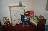 Very Nice Like New Dresser and Vintage Sesame Street Youth Bed