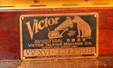 Close up of the Victor Talking Machine Tag.